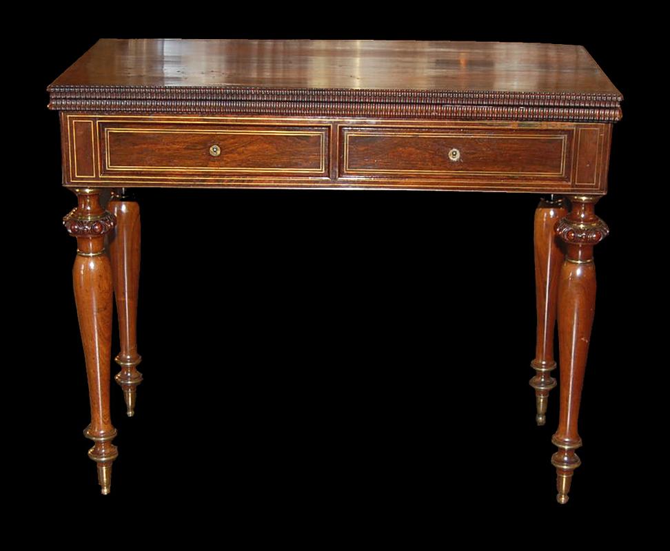 Impressive Rosewood Games Table