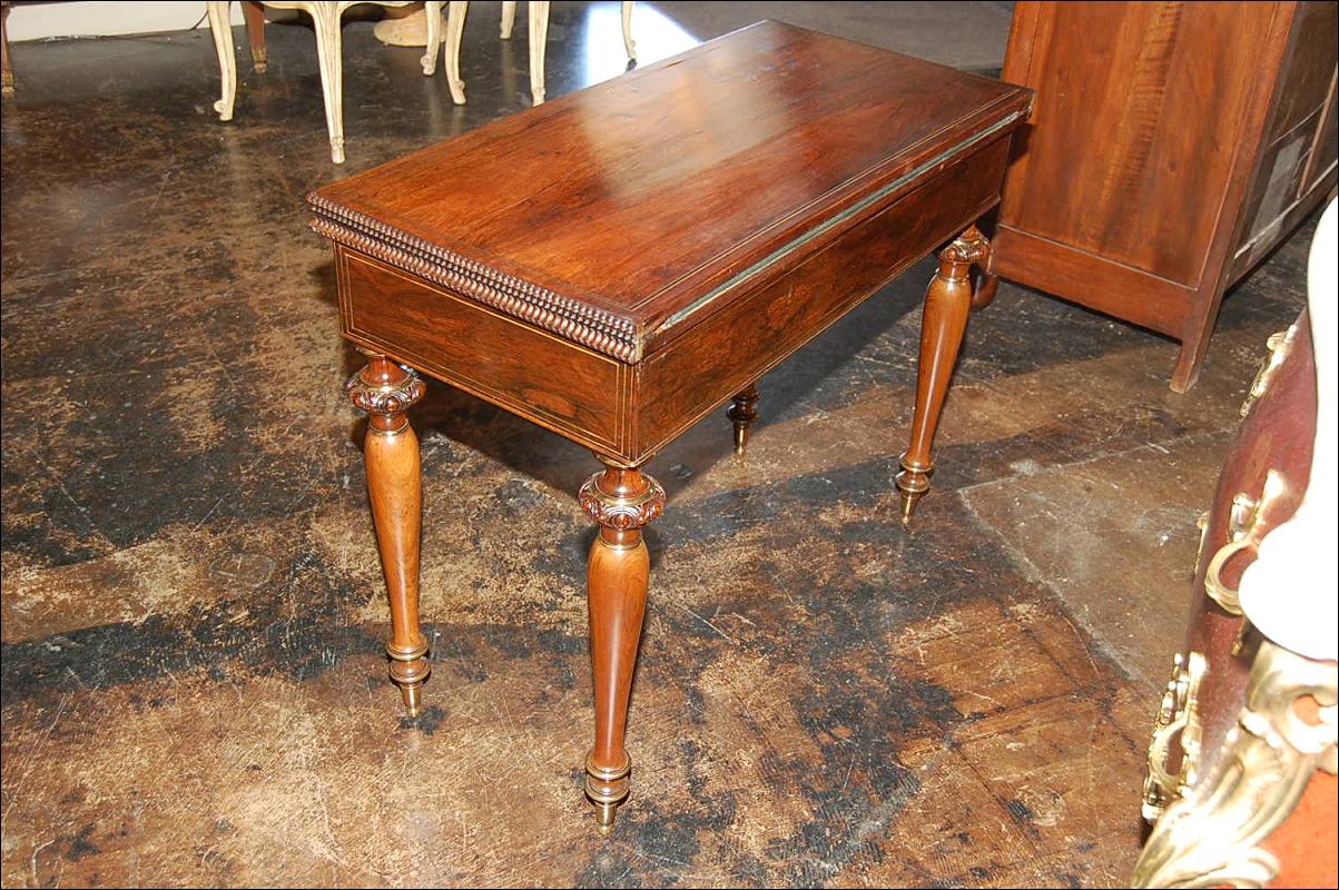 Impressive Rosewood Games Table