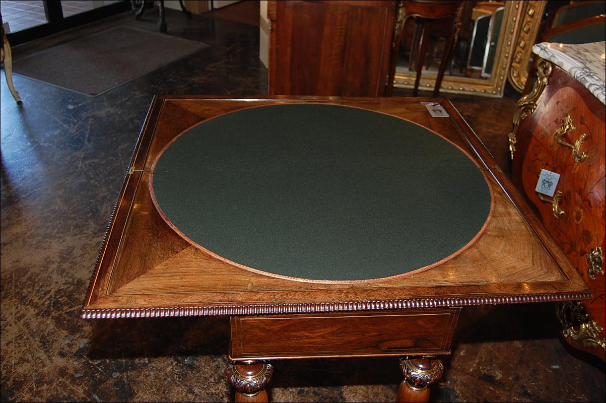 Impressive Rosewood Games Table