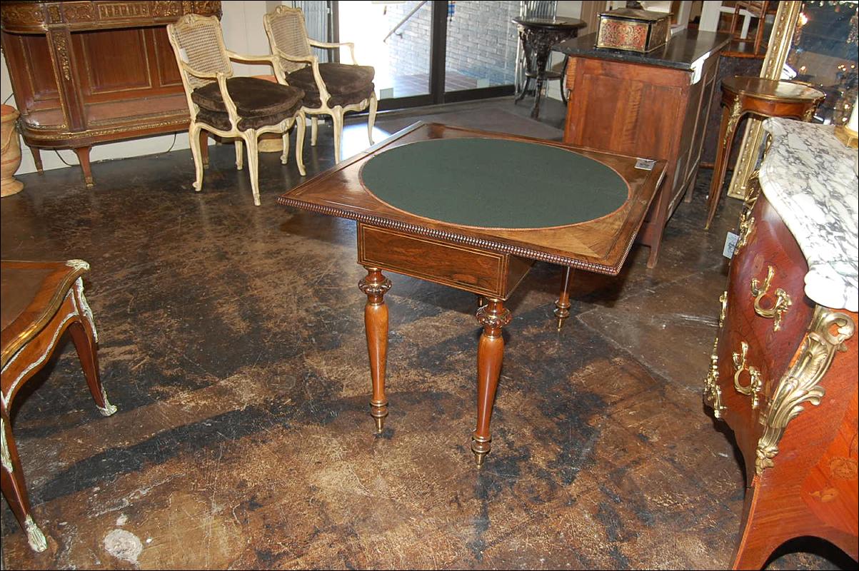 Impressive Rosewood Games Table