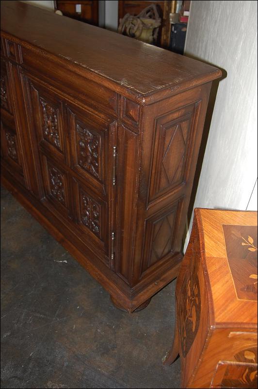 Hand Carved Narrow Buffet