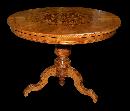 Northern Italian Inlaid Pedestal Table