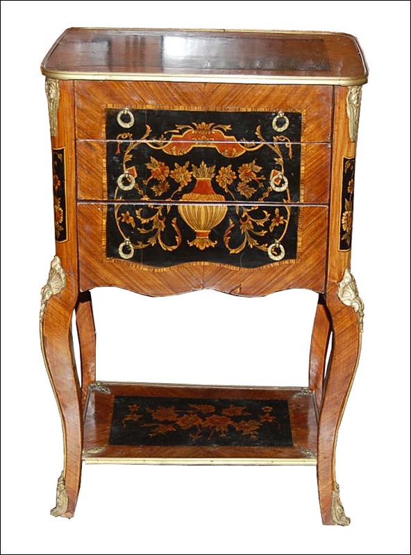 Continental Inlaid Side Table