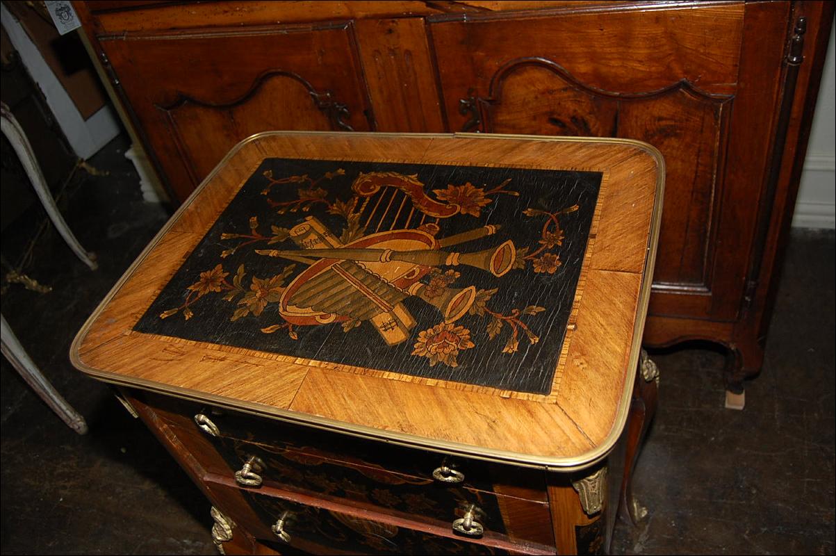 Continental Inlaid Side Table