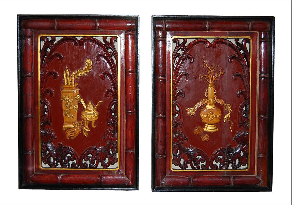 Pair Oriental Panels