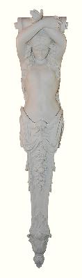 French Style Art Nouveau Caryatid