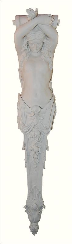 French Style Art Nouveau Caryatid