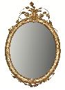 French Oval Cherub Mirror