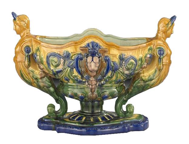 Majolica Centerpiece Bowl