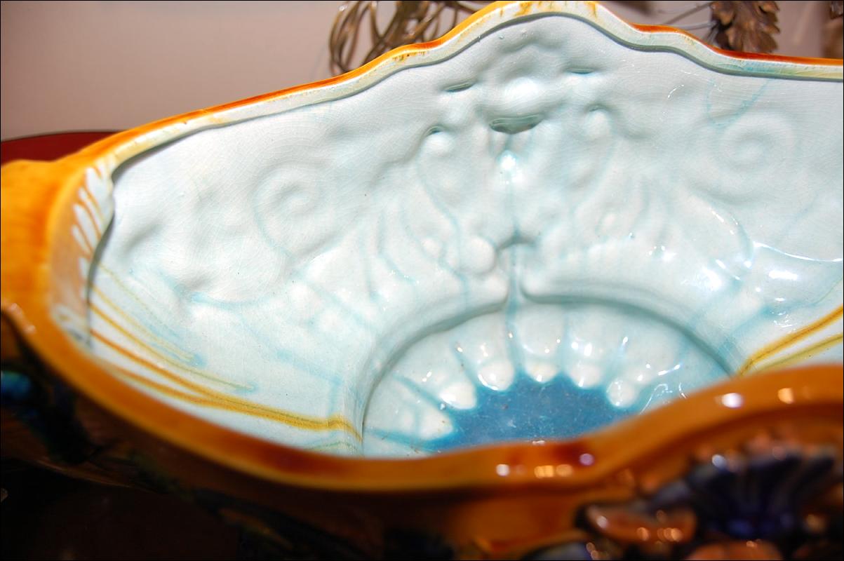 Majolica Centerpiece Bowl