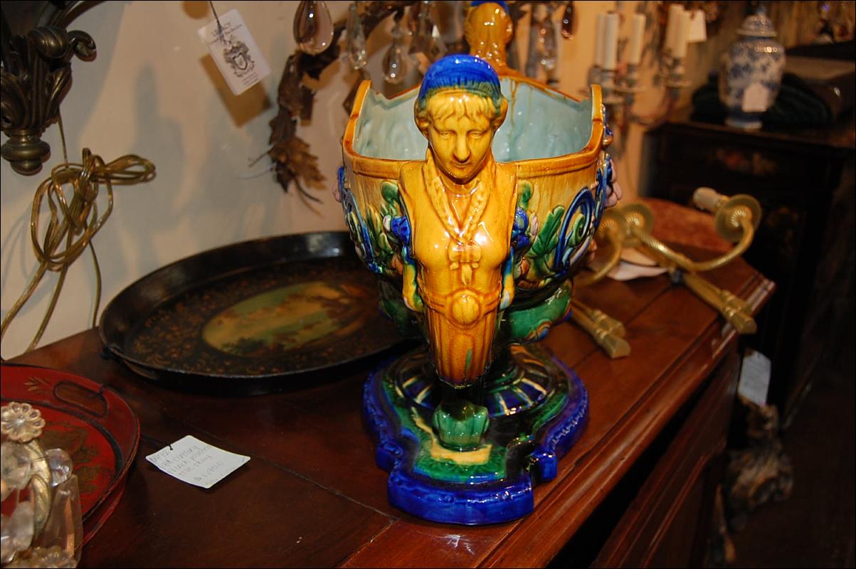 Majolica Centerpiece Bowl