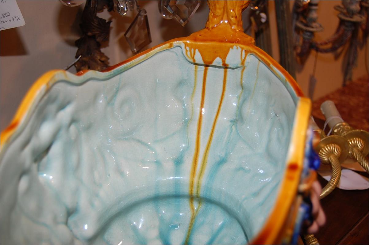 Majolica Centerpiece Bowl