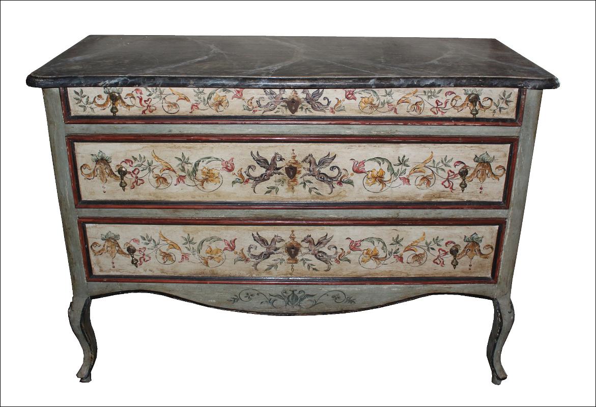 18th Century Italian Painted Commode