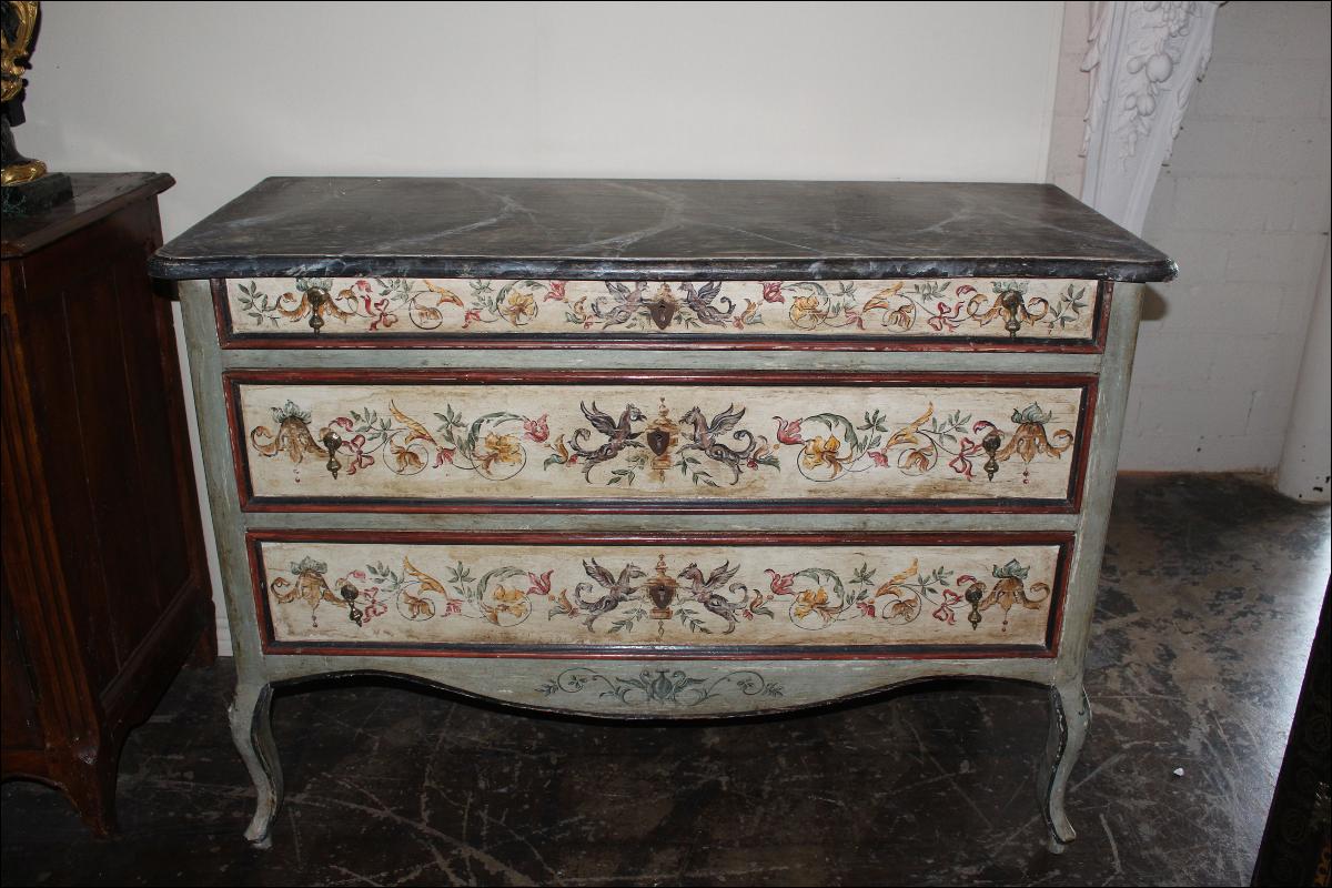 18th Century Italian Painted Commode