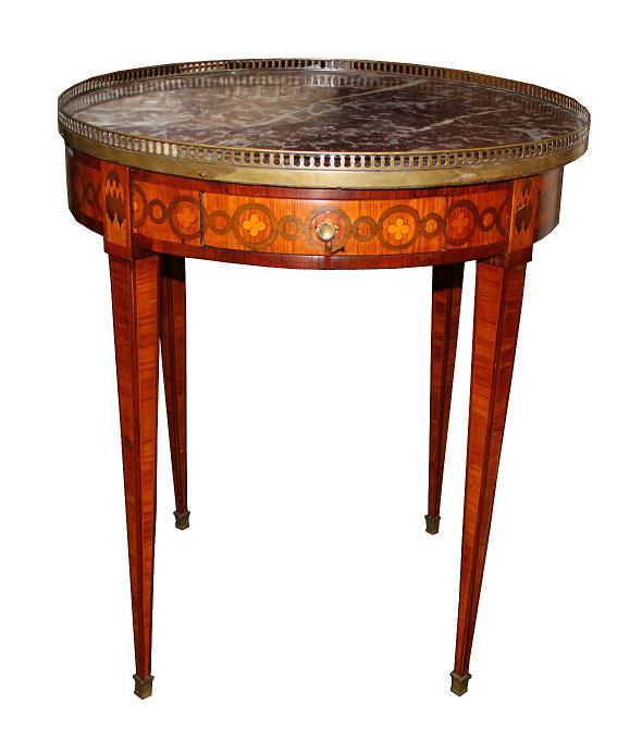 French Inlaid Builiotte Table