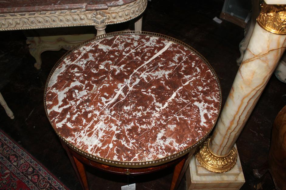 French Inlaid Builiotte Table