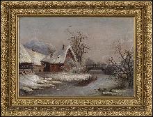 19th Century Continental Oil On Canvas