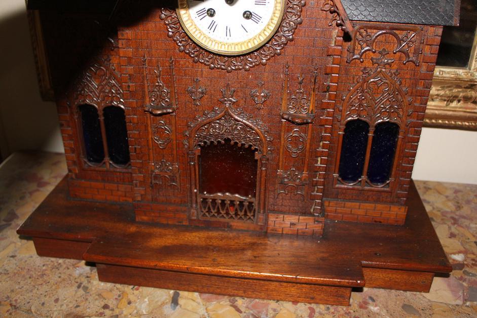 Swiss Black Forest Carved Clock