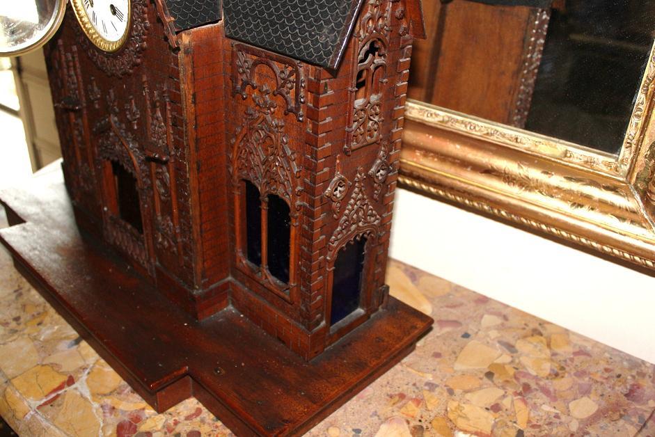 Swiss Black Forest Carved Clock