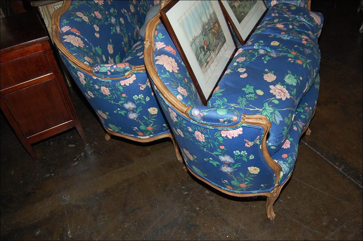 Pair French Settees