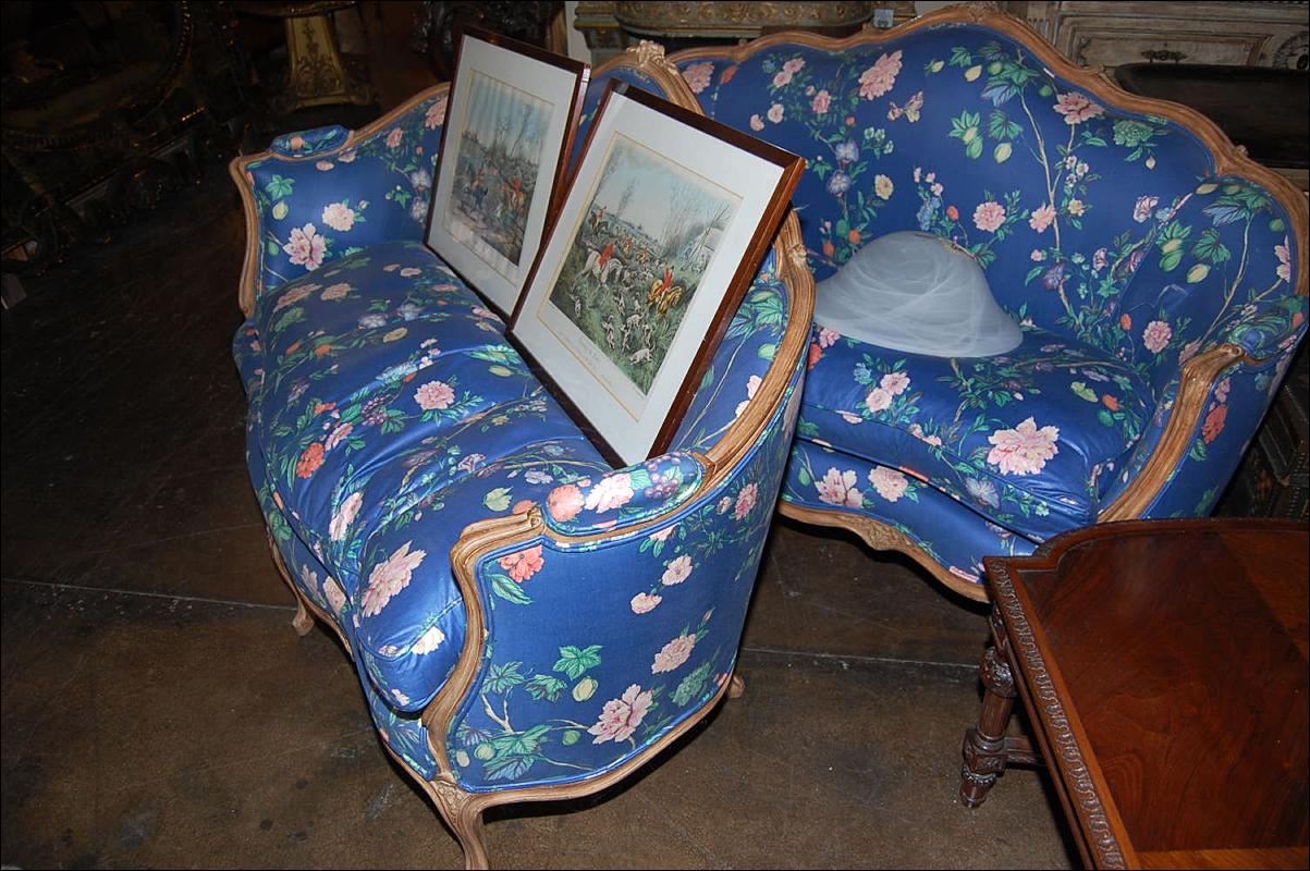 Pair French Settees