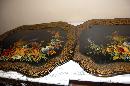 Pair Continental Hand Painted Tole Trays