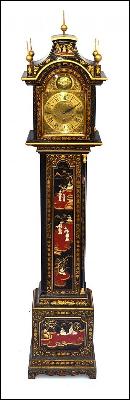 Japanese Queen Anne Style Tall Cased Clock