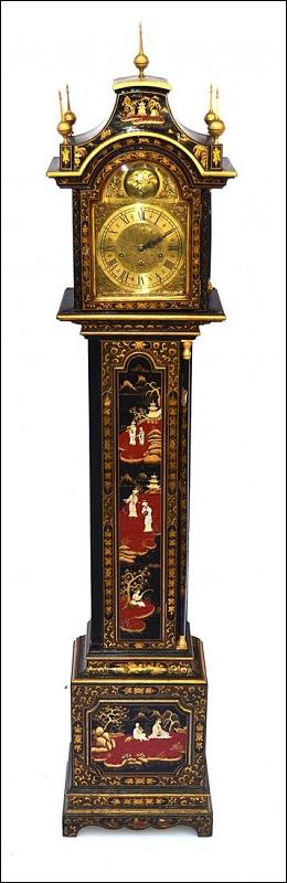 Japanese Queen Anne Style Tall Cased Clock