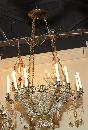 French Crystal Basket Chandelier