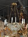 French Crystal Basket Chandelier
