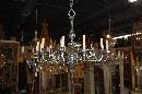 Continental Silvered Bronze Chandelier