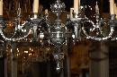 Continental Silvered Bronze Chandelier