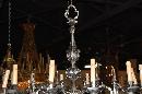 Continental Silvered Bronze Chandelier