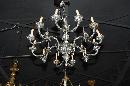 Continental Silvered Bronze Chandelier
