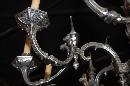 Continental Silvered Bronze Chandelier