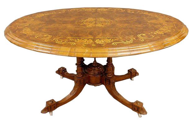 Continental Marquetry Lift Top Table