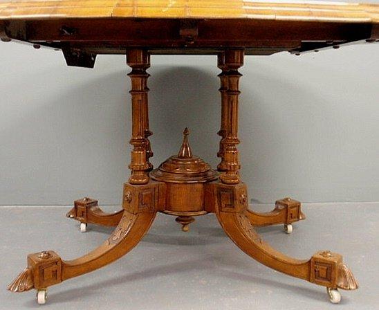 Continental Marquetry Lift Top Table