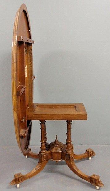 Continental Marquetry Lift Top Table