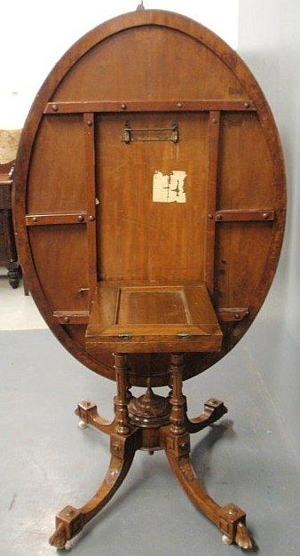 Continental Marquetry Lift Top Table