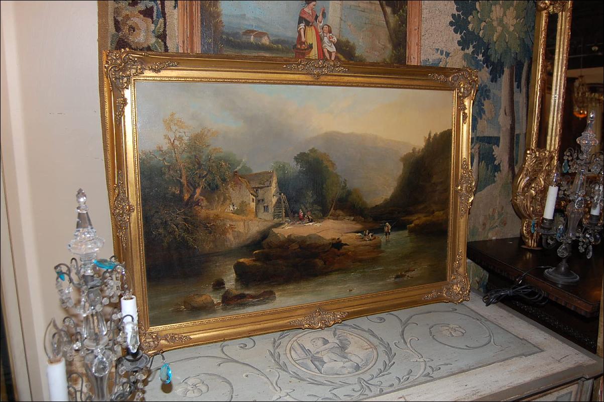 Continental School Oil On Canavs