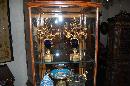 Pair French Dore Bronze & Cobalt Candelabra
