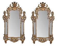 Impressive Pair French Style Mirrors