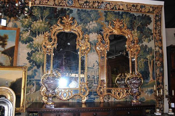 Impressive Pair French Style Mirrors