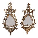 Pair French Gilt Mirrors