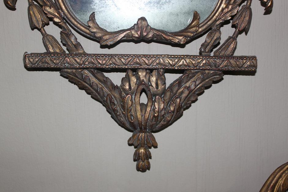 Pair French Gilt Mirrors
