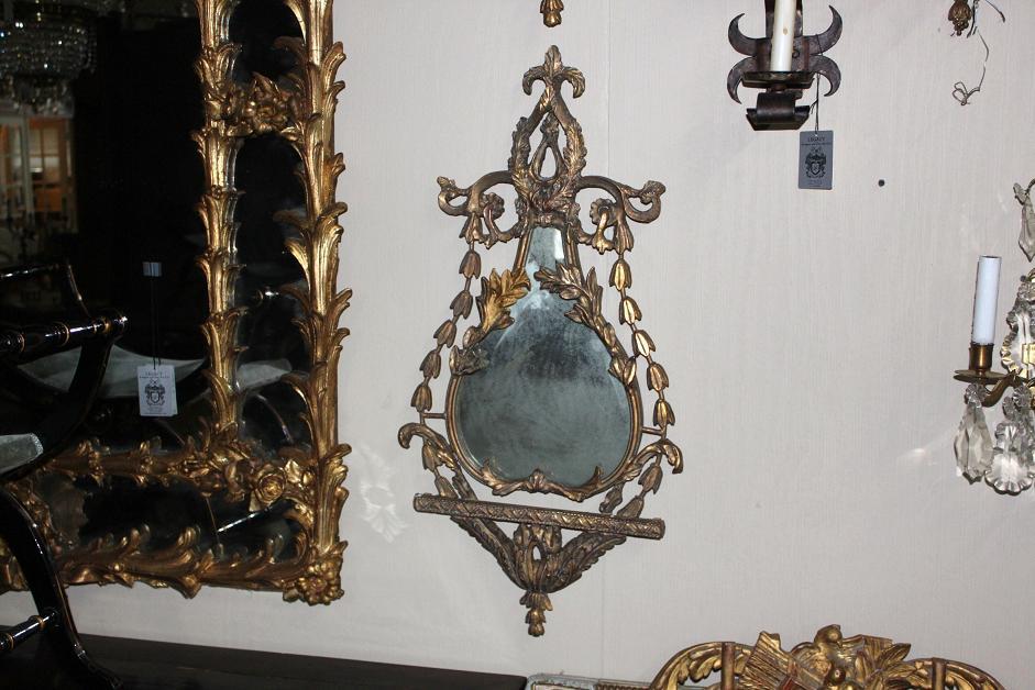 Pair French Gilt Mirrors