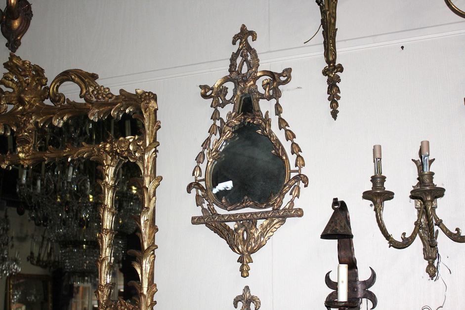 Pair French Gilt Mirrors