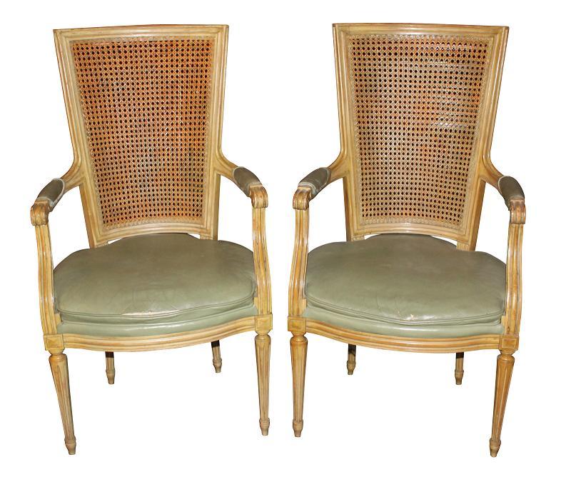 Pair French Directoire Chairs
