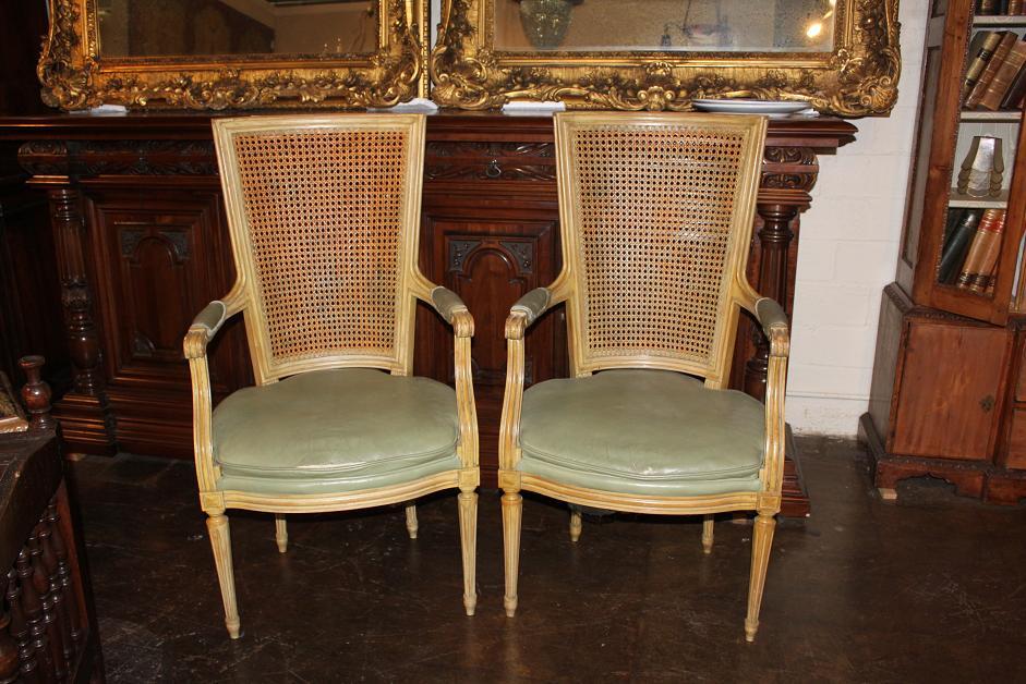 Pair French Directoire Chairs