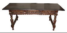 Spanish Carved Library Table